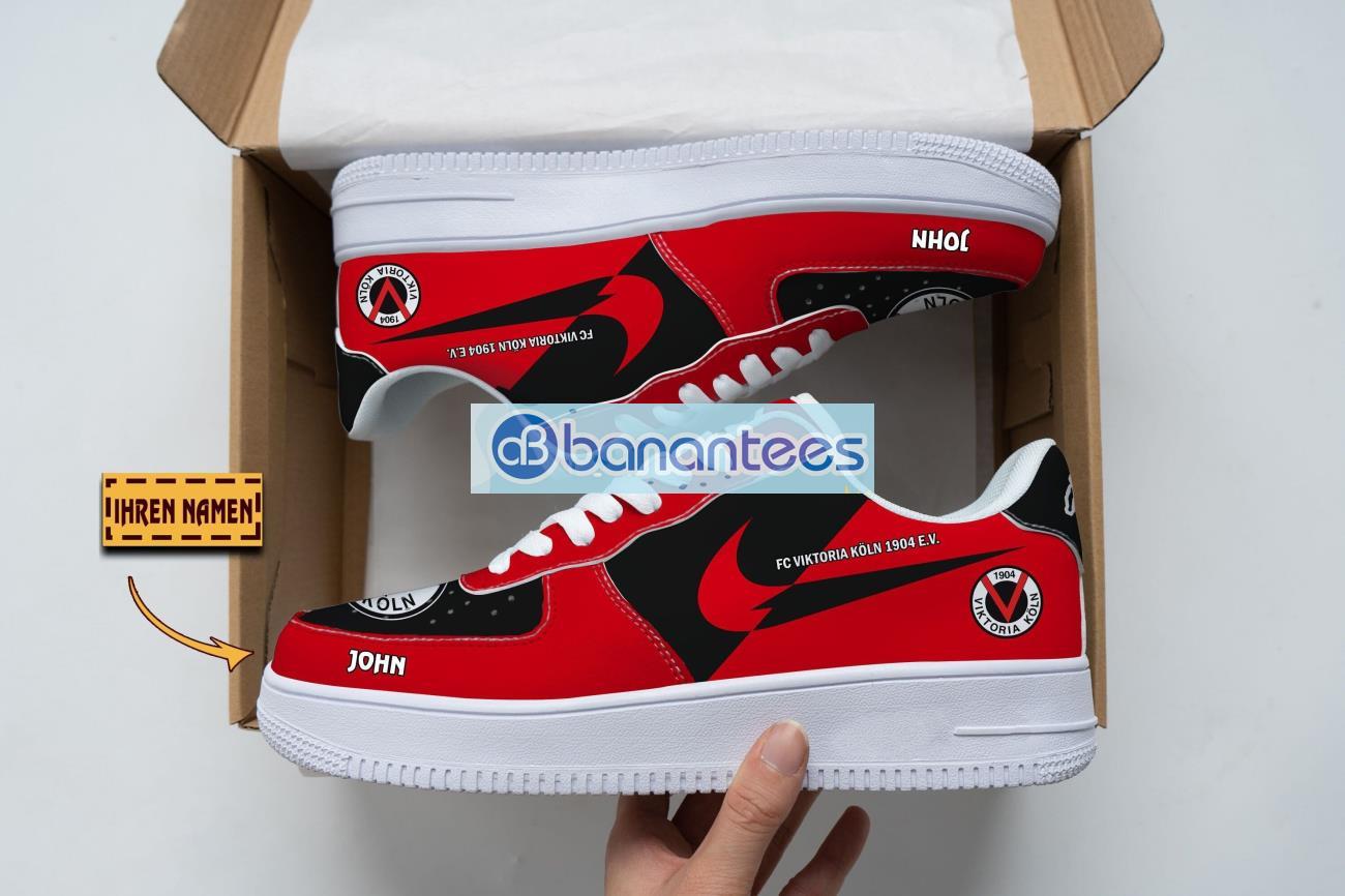 fc viktoria koln 1904 ev air force shoes custom name gift for fans af1 sneakers image FC Viktoria Koln 1904 e.V Air Force Shoes Custom Name Gift For Fans AF1 Sneakers Product Photo 1