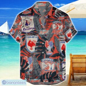 Sydney Roosters Hawaiian Retro Logo Revolution NRL Fans Gift For Men And Women Product Photo 1