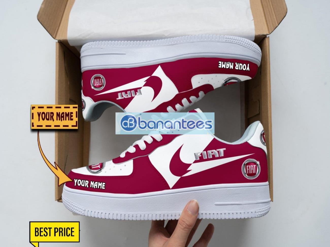 fiat air force shoes custom name gift for fans af1 sneakers image Fiat Air Force Shoes Custom Name Gift For Fans AF1 Sneakers Product Photo 1