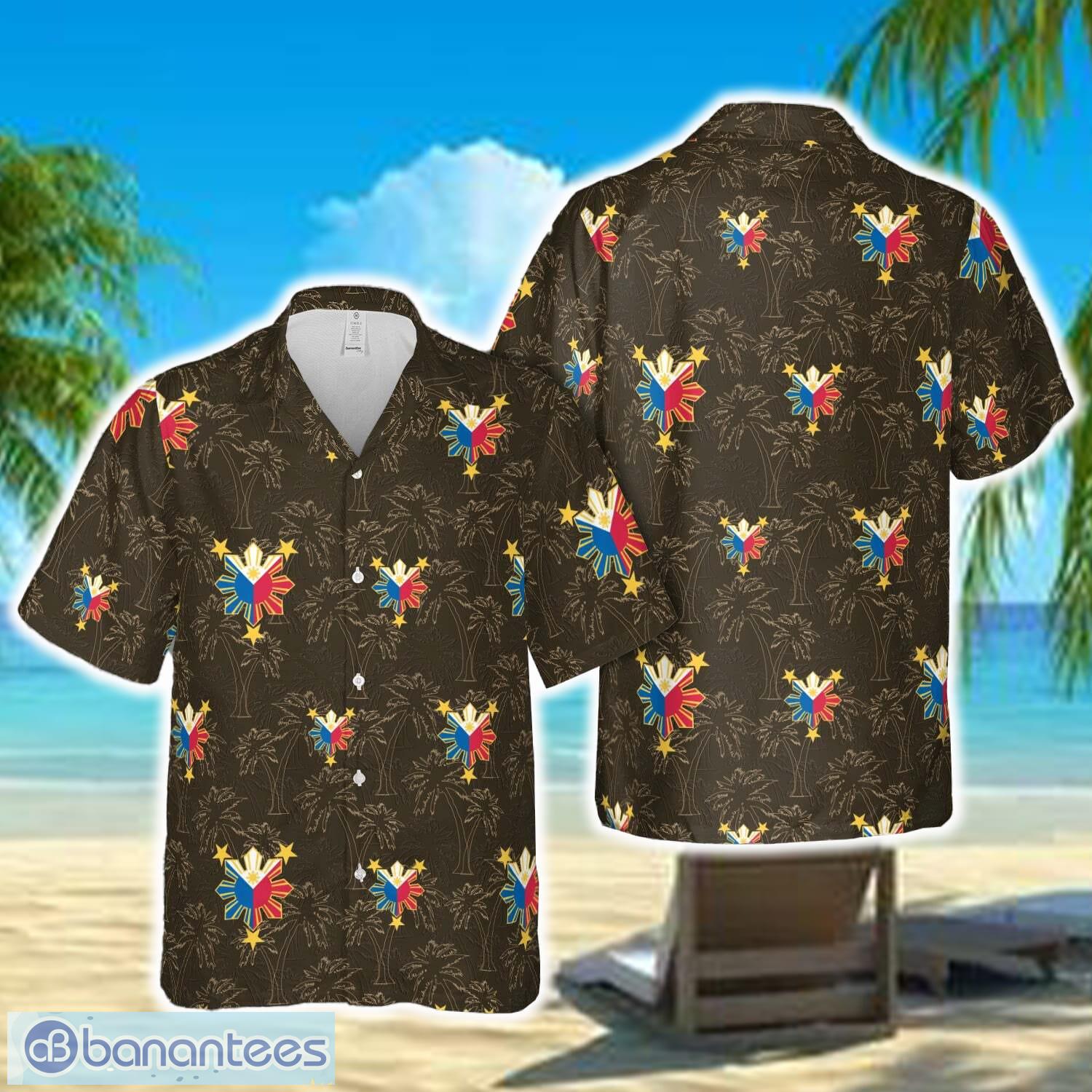(Custom Personalised) Philippines Hawaiian Shirt Sun Filipino Polynesian mix Flowers Special Vibe LT13 main image 0