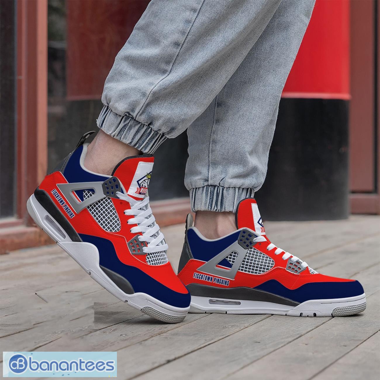 fischtown pinguins air jordan 4 shoes men and women sneakers gift 1 image Fischtown Pinguins Air Jordan 4 Shoes Men And Women Sneakers Gift Product Photo 2