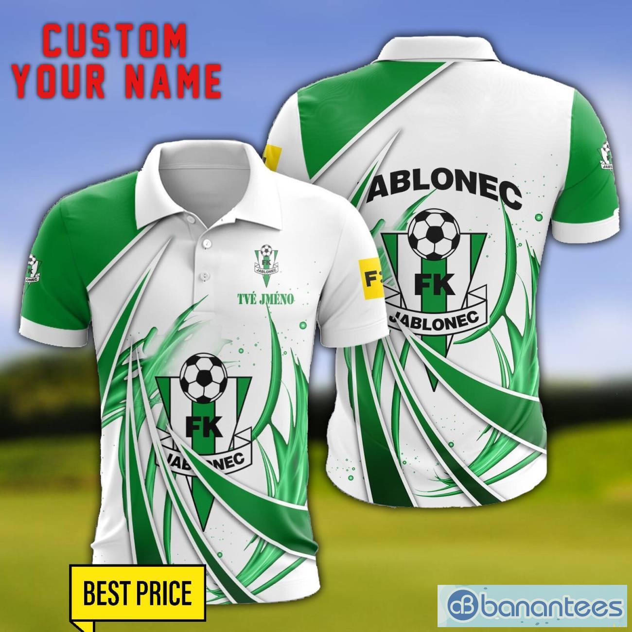 fk jablonec personalized name 3d polo shirt gift for sport golf lover image FK Jablonec Personalized Name 3D Polo Shirt Gift For Sport Golf Lover Product Photo 1