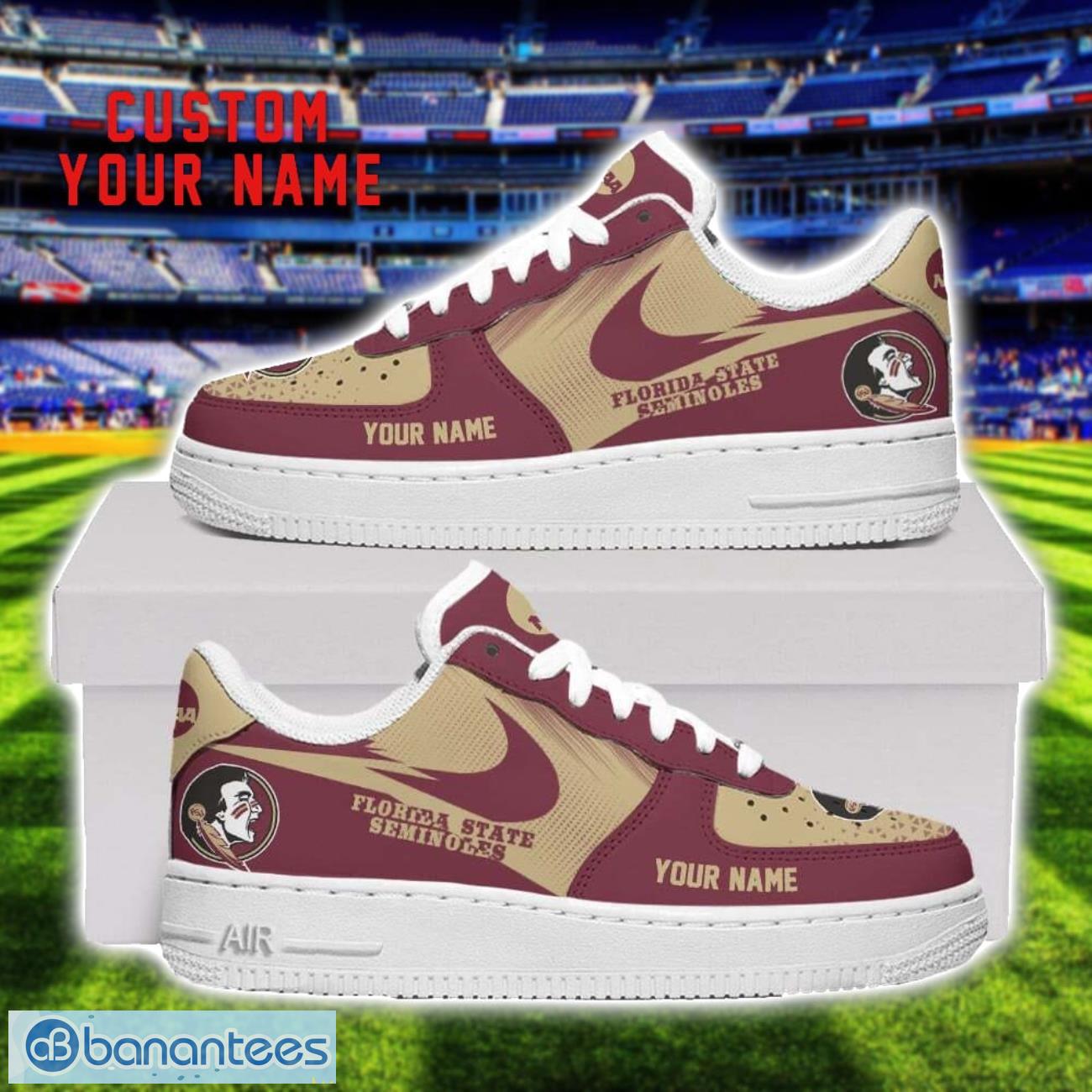 florida state seminoles air force shoes sneakers for men women gift custom name image Florida State Seminoles Air Force Shoes Sneakers For Men Women Gift Custom Name Product Photo 1
