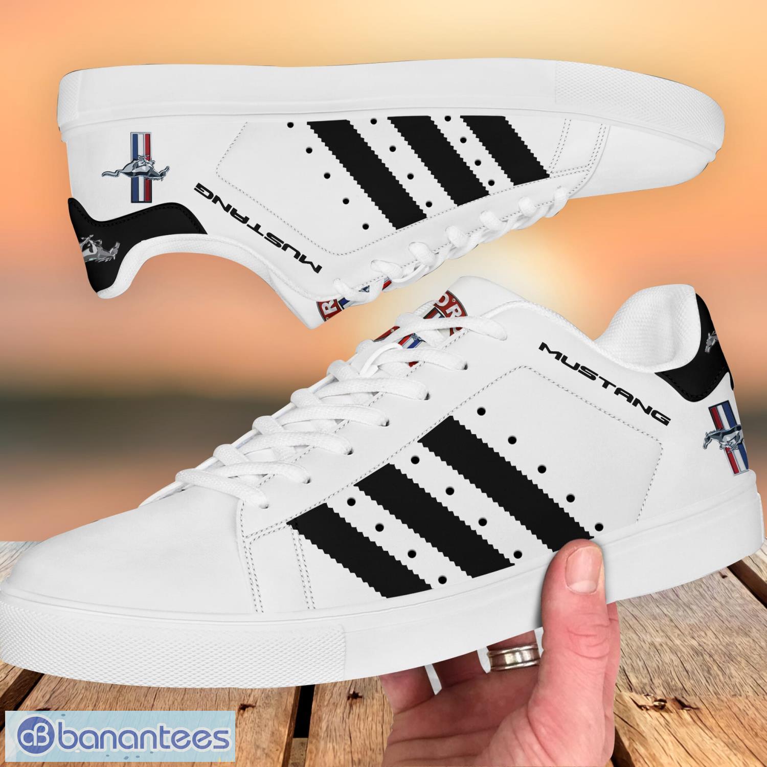 ford mustang men women low top skate shoes new gift image Ford Mustang Men Women Low Top Skate Shoes New Gift Product Photo 1