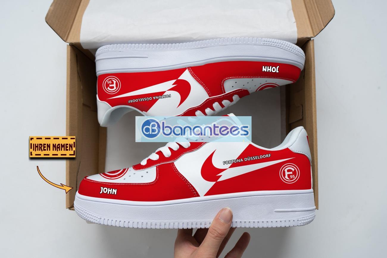 fortuna dusseldorf air force shoes custom name gift for fans af1 sneakers image Fortuna Dusseldorf Air Force Shoes Custom Name Gift For Fans AF1 Sneakers Product Photo 1