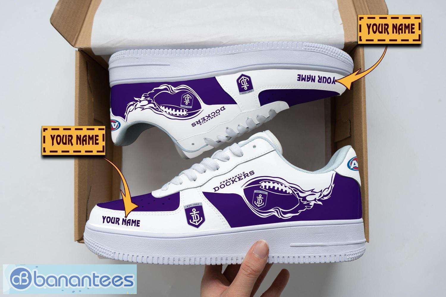 fremantle football club air force shoes custom name men women gift af1 shoes image Fremantle Football Club Air Force Shoes Custom Name Men Women Gift AF1 Shoes Product Photo 1