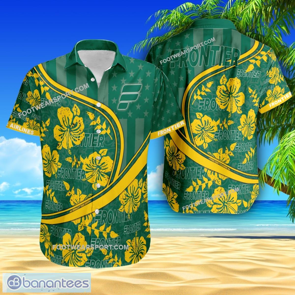 frontier airlines tropical brand aloha hawaiian shirt flag usa hibiscus flower for summer image Frontier Airlines Tropical Brand Aloha Hawaiian Shirt Flag USA Hibiscus Flower For Summer - Frontier Airlines Tropical Brand Aloha Hawaiian Shirt Flag USA Hibiscus Flower For Summer