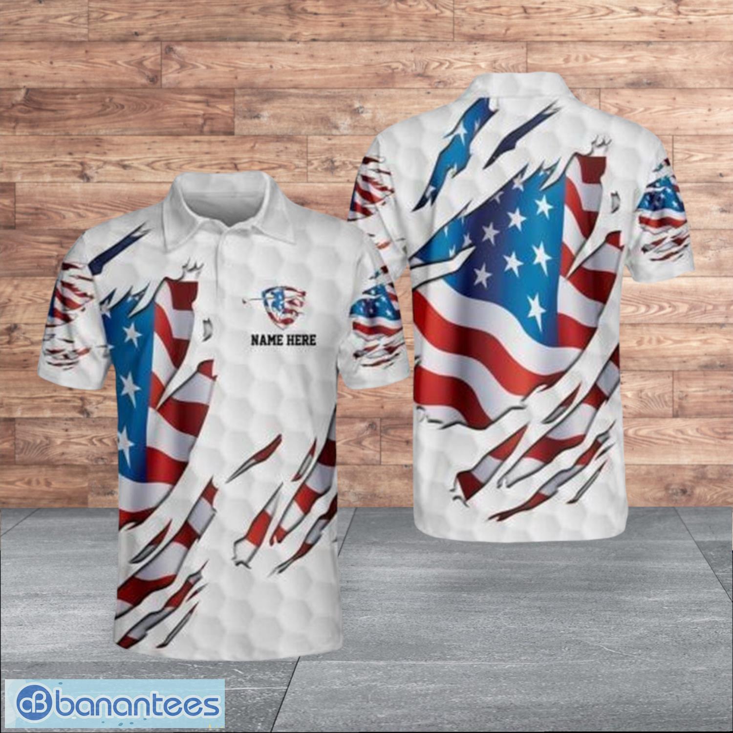 funny american flag patriotic golf custom name halloween for men polo shirt image Funny American Flag Patriotic Golf Custom Name Halloween For Men Polo Shirt Product Photo 1