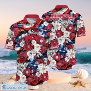 NCAA Arkansas Razorbacks Design Logo Gift For Fan Independence Day Hawaii Shirt Full Over Print Product Photo 1