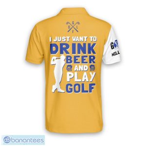 I Just Want To Drink Beer And Play Golf Polo Shirt GM0145_6327 Product Photo 2