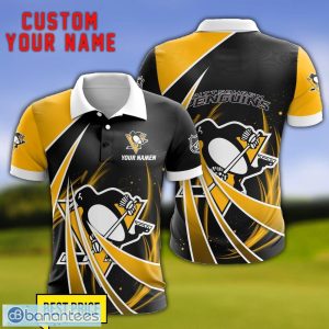 Pittsburgh Penguins Personalized Name 3D Polo Shirt Gift For Sport Golf Lover Product Photo 1
