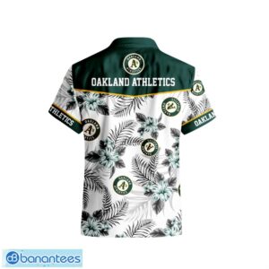 Oakland Athletics Tropical Floral Logo Hawaiian Shirt Product Photo 3