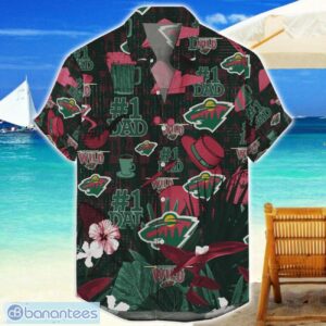 Minnesota Wild Hawaiian Shirt Father’s Day Gift For Dad Grandpa NHL Team Product Photo 1