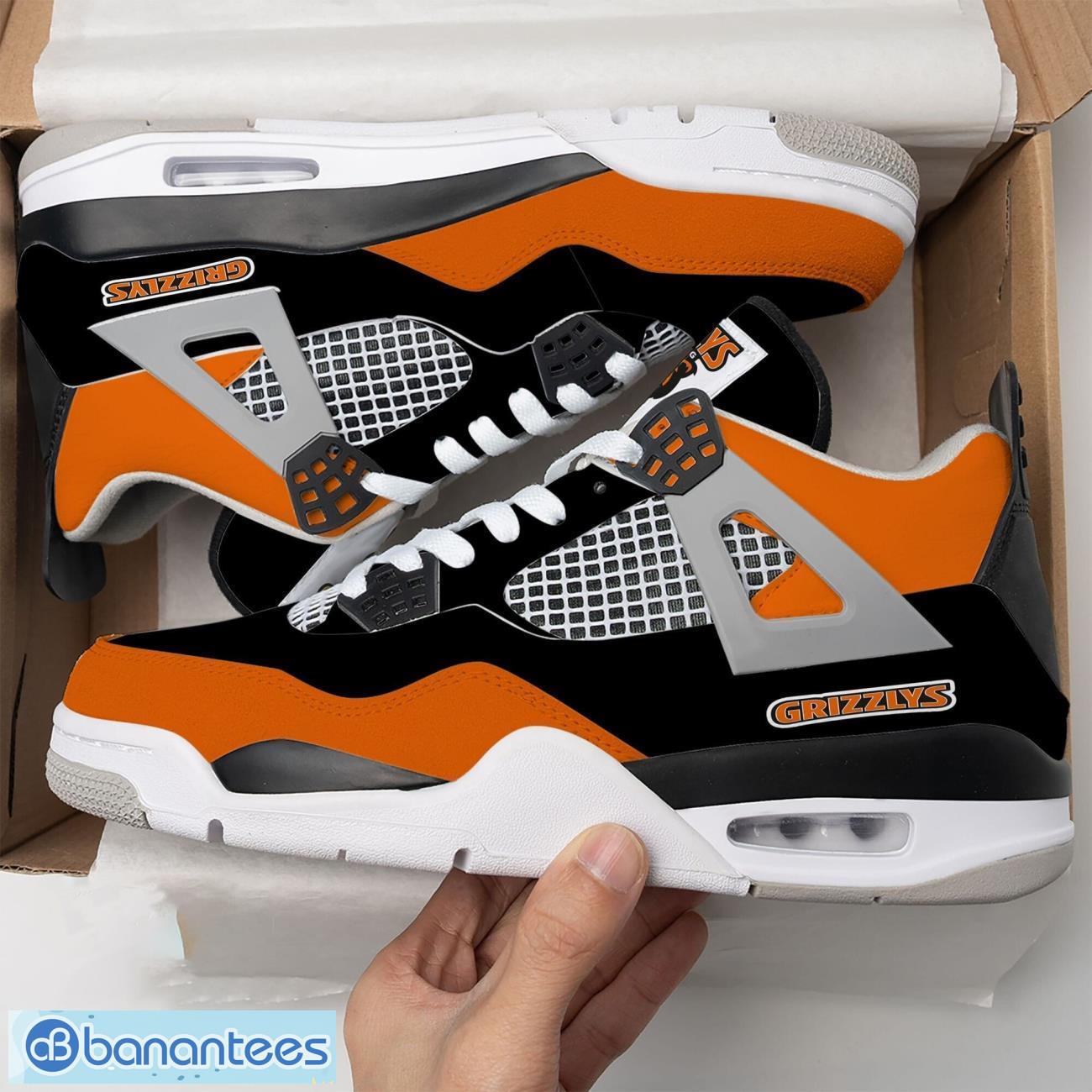 grizzlys wolfsburg air jordan 4 shoes men and women sneakers gift image Grizzlys Wolfsburg Air Jordan 4 Shoes Men And Women Sneakers Gift Product Photo 1