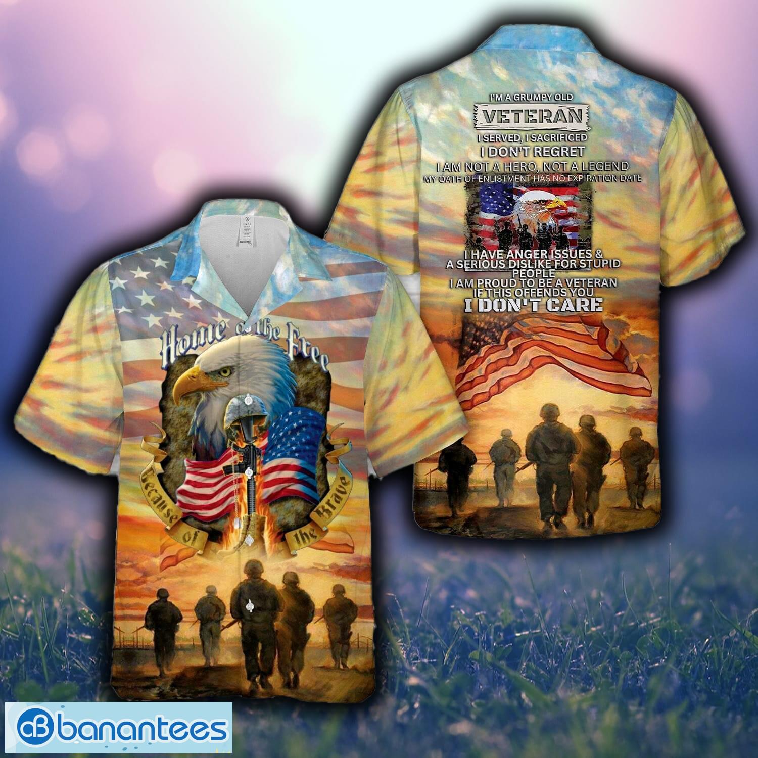 grumpy old veteran hawaiian shirt image Grumpy Old Veteran Hawaiian Shirt - Grumpy Old Veteran Hawaiian Shirt