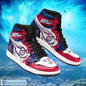 MLB Texas Rangers Custom Timeless Jordan 1 Air Jordan Hightop Shoes Product Photo 1