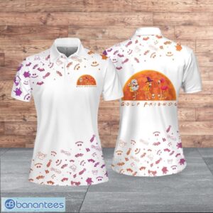 Golf Friends Flamingo Halloween Light Style For Women Polo Shirt Product Photo 1