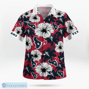 Houston Texans Flower 3D Hawaiian Shirt All Over Printed Beach Shirt Product Photo 2