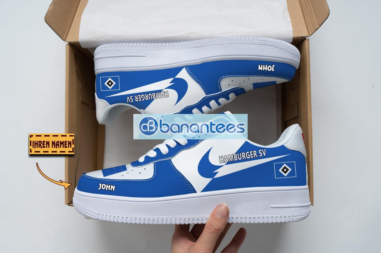 hamburger sv air force shoes custom name gift for fans af1 sneakers image Hamburger SV Air Force Shoes Custom Name Gift For Fans AF1 Sneakers Product Photo 1