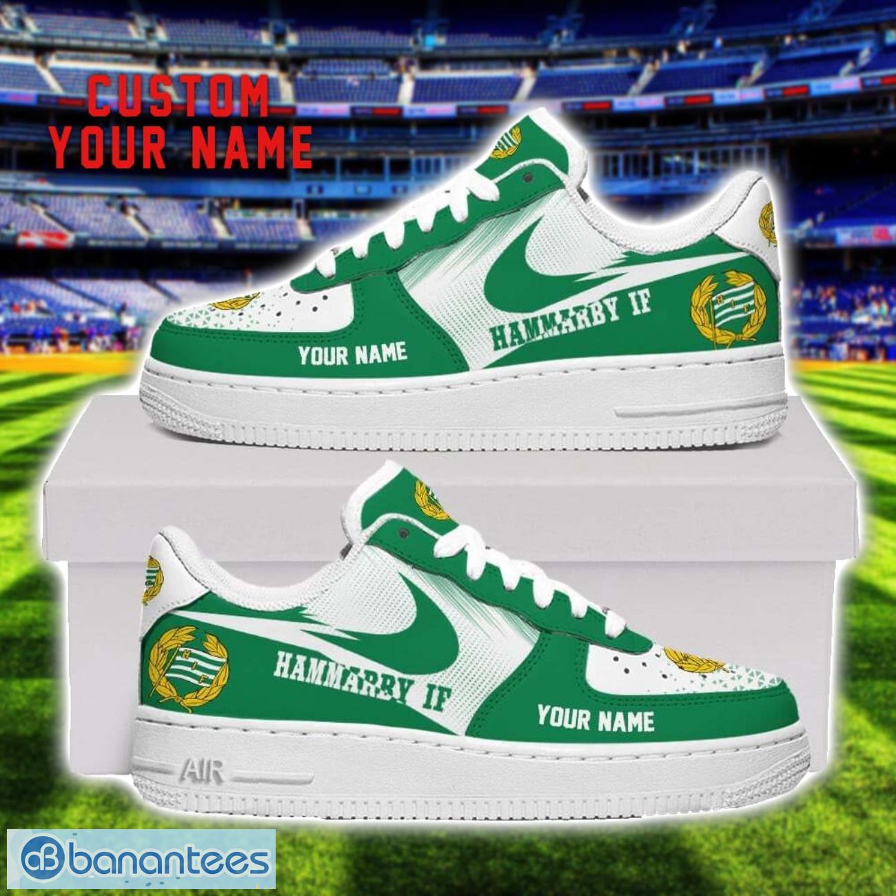 hammarby if air force shoes sneakers for men women gift custom name image Hammarby IF Air Force Shoes Sneakers For Men Women Gift Custom Name Product Photo 1