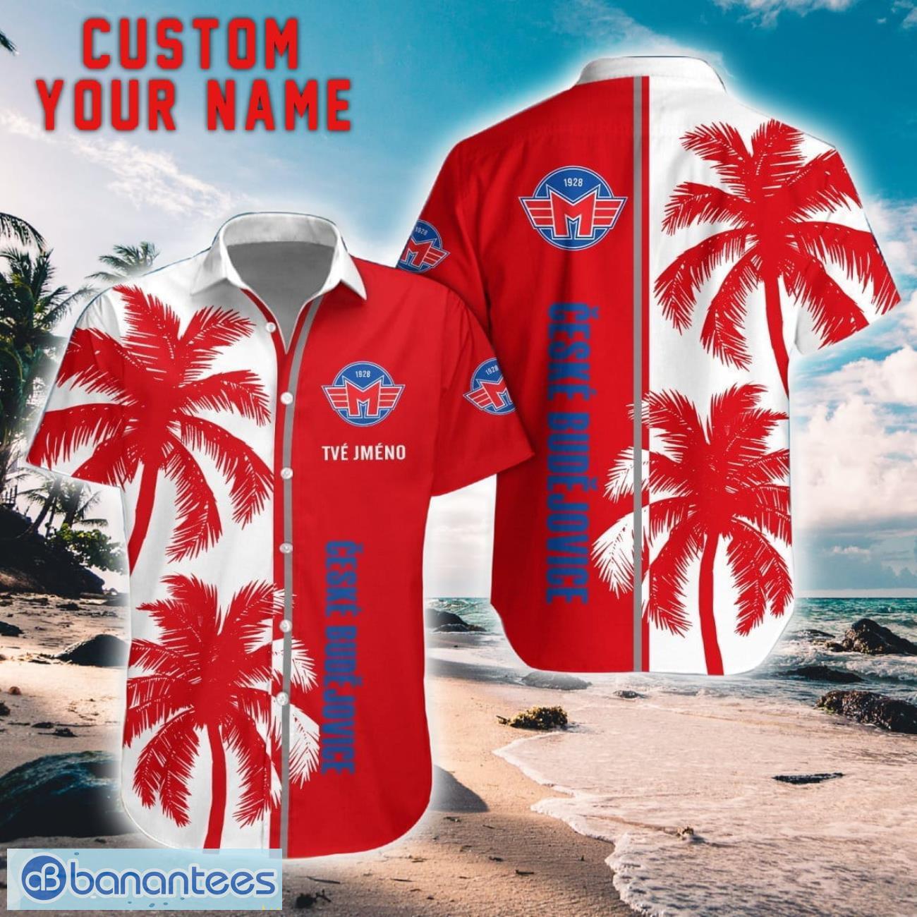 hc motor cesk budejovice coconut pattern hawaiian shirt and shorts personalized name unique gift for summer image HC Motor Ceské Budejovice Coconut Pattern Hawaiian Shirt And Shorts Personalized Name Unique Gift For Summer Product Photo 1