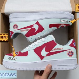 Heart of Midlothian F.C. Air Force Shoes Custom Name Gift For Fans AF1 Sneakers Product Photo 1