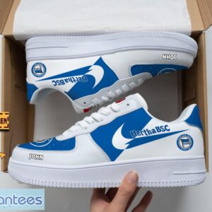 Hertha BSC Air Force Shoes Custom Name Gift For Fans AF1 Sneakers Product Photo 1