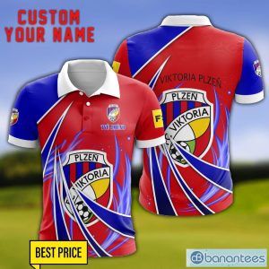 FC Viktoria Plzen Personalized Name 3D Polo Shirt Gift For Sport Golf Lover Product Photo 1