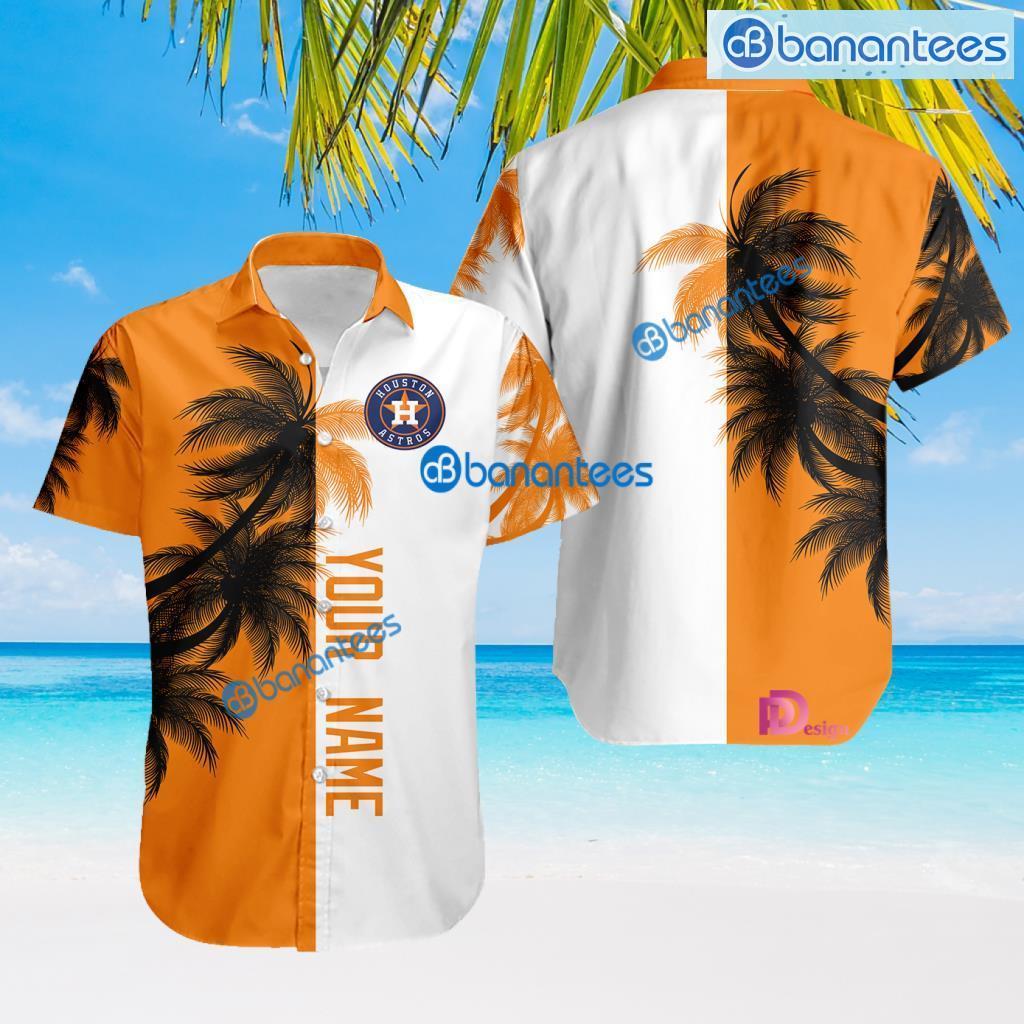 Houston Astros MLB Baseball Team Pattern Coconuts Tree Tropical Hawaiian Shirt Hot Gift For Fans Product Photo 1