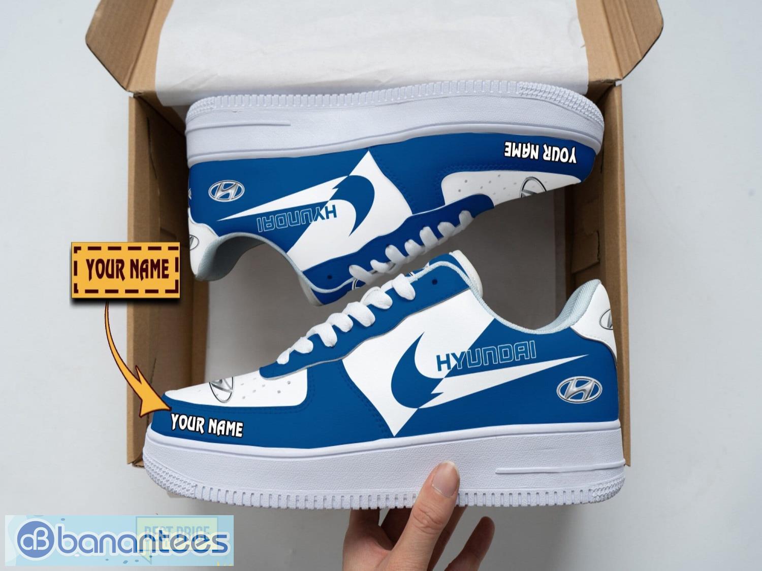 hyundai air force shoes custom name gift for fans af1 sneakers image Hyundai Air Force Shoes Custom Name Gift For Fans AF1 Sneakers Product Photo 1