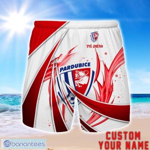 FK Pardubice Personalized Name 3D Beach Short Summer Gift Ideas Product Photo 1