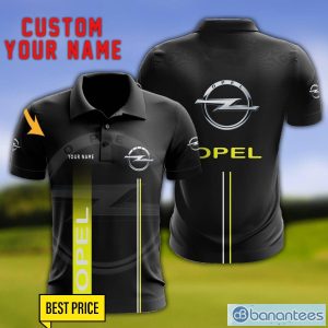 Opel 3D Polo Shirt Personalized Name For Fans Black Polo Shirt Product Photo 1