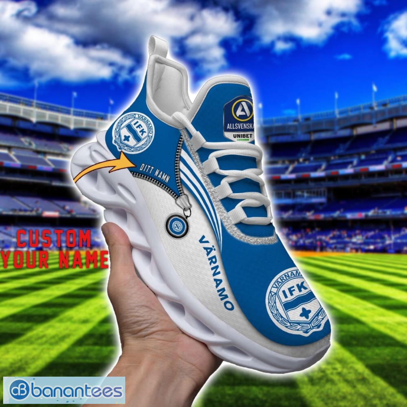 ifk vrnamo max soul shoes personalized name sneakers for fans 2 image IFK Värnamo Max Soul Shoes Personalized Name Sneakers For Fans Product Photo 3