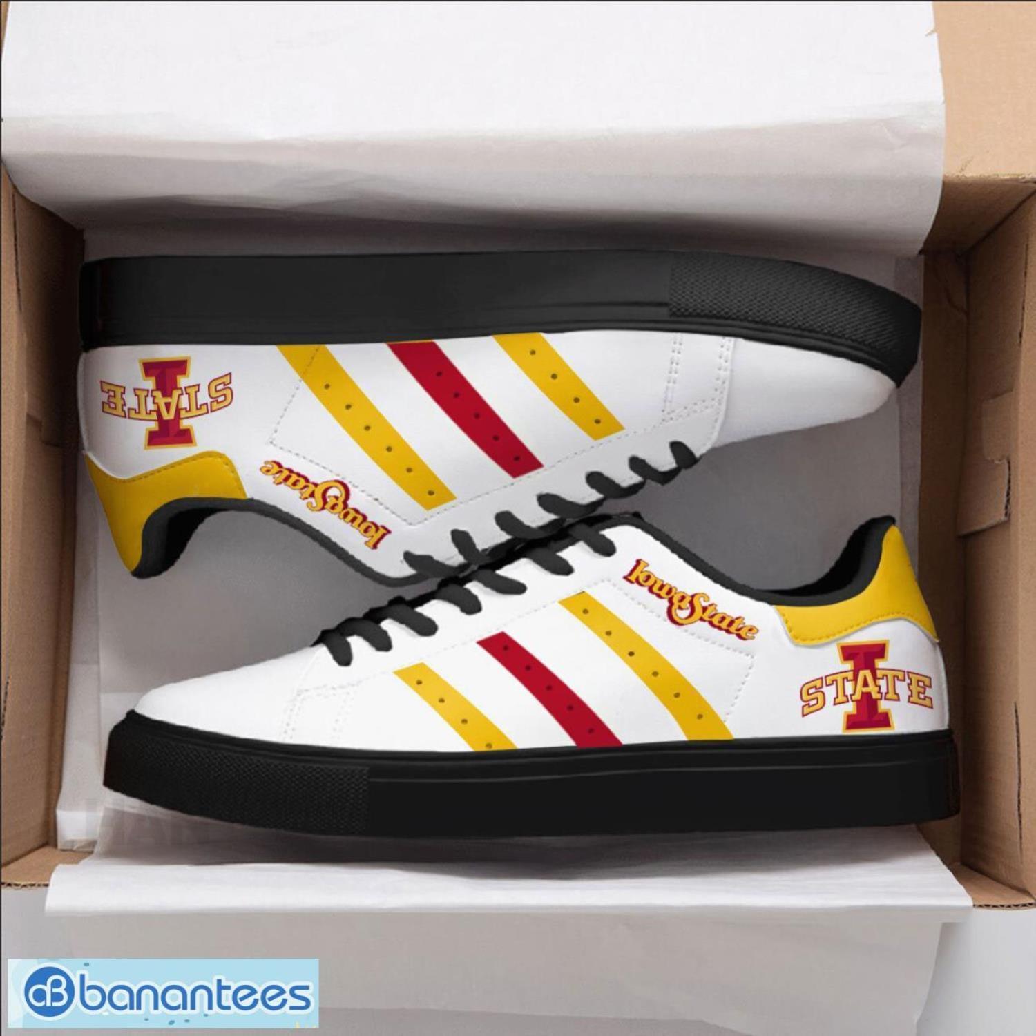 Iowa State Cyclones Football Low Top Skate Shoes Mix Striped Color Iowa State Cyclones Football Low Top Skate Shoes Mix Striped Color Product Photo 2