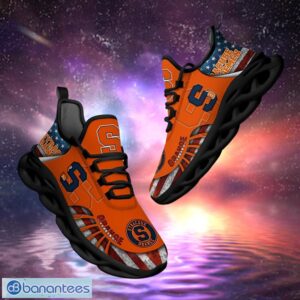 NCAA Syracuse Orange Design Logo & America Flag Gift For Fans Max Shoes Product Photo 1