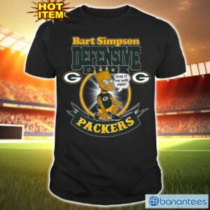 NFL Green Bay Packers Bart Simpson Defensive Dude T Shirt For Fans Product Photo 1