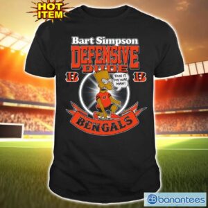 NFL Cincinnati Bengals Bart Simpson Defensive Dude T Shirt For Fans Product Photo 1