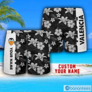 Valencia Tropical Combo Hawaiian Shirt And Shorts Personalized Name For Fans Product Photo 3