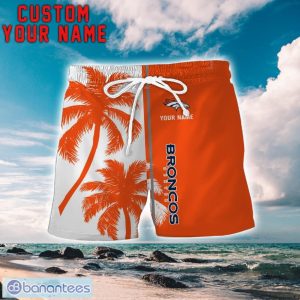 Denver Broncos Coconut Pattern Hawaiian Shirt And Shorts Personalized Name Unique Gift For Summer Product Photo 2