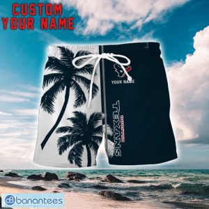 Houston Texans Coconut Pattern Hawaiian Shirt And Shorts Personalized Name Unique Gift For Summer Product Photo 2