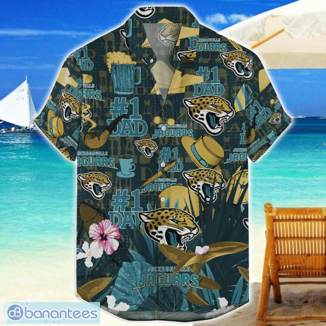 jacksonville jaguars hawaiian shirt fathers day gift for dad grandpa nfl team image Jacksonville Jaguars Hawaiian Shirt Father’s Day Gift For Dad Grandpa NFL Team Product Photo 1