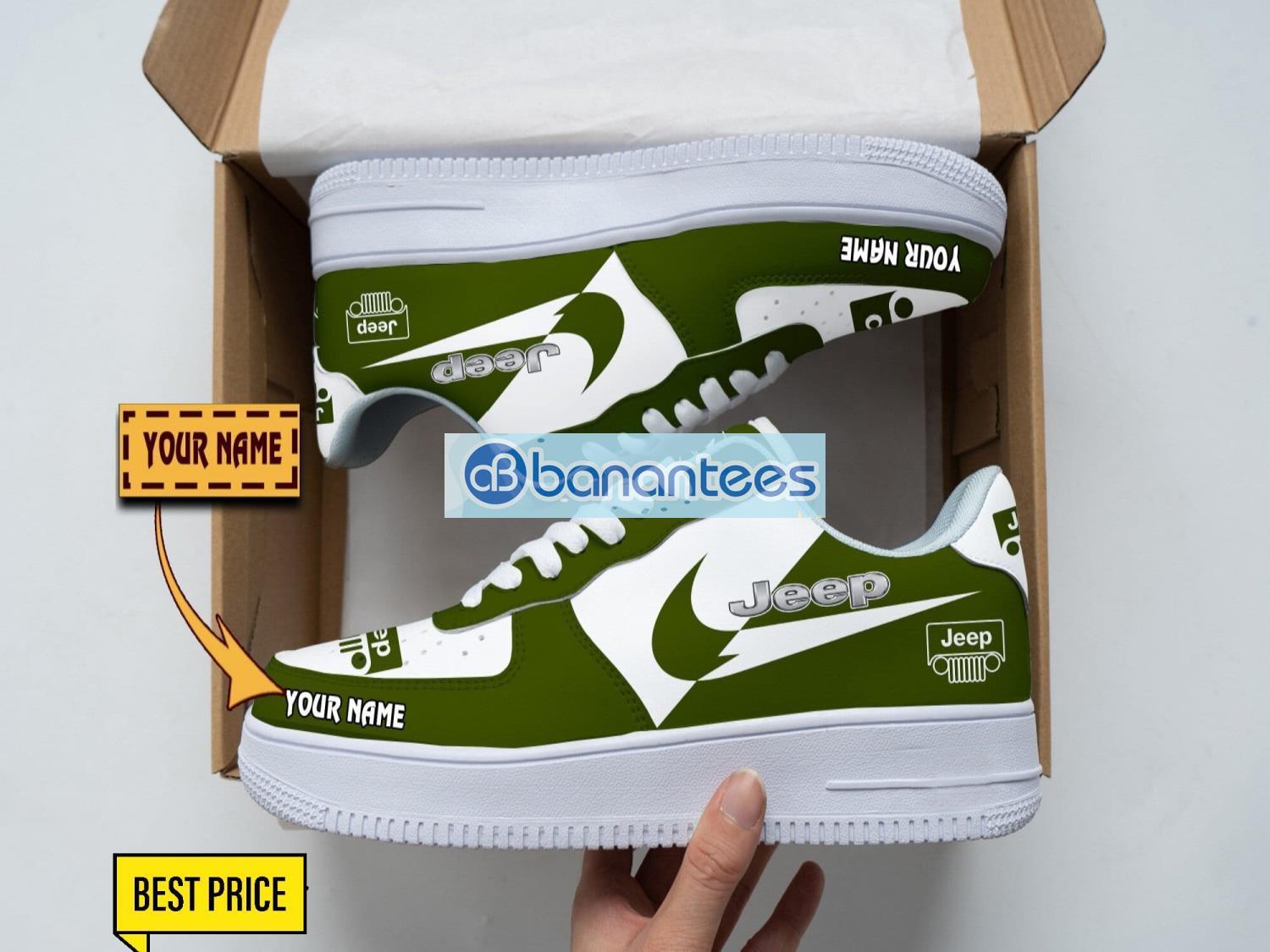 jeep air force shoes custom name gift for fans af1 sneakers image Jeep Air Force Shoes Custom Name Gift For Fans AF1 Sneakers Product Photo 1