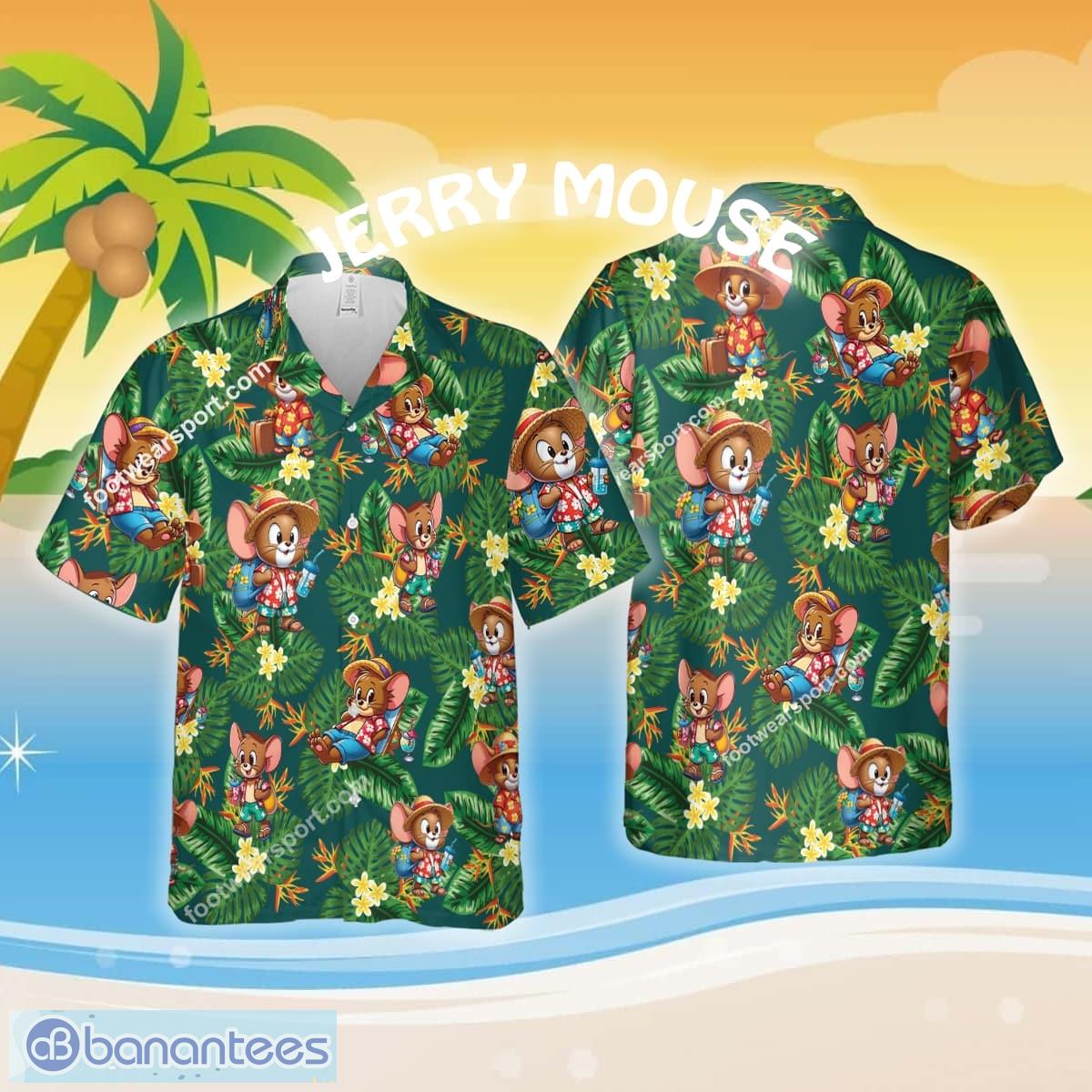 jerry mouse wear beach fashion flower hawaiian shirt short sleeve for men women image Jerry Mouse Wear Beach Fashion Flower Hawaiian Shirt Short Sleeve For Men Women - Jerry Mouse Wear Beach Fashion Flower Hawaiian Shirt Short Sleeve For Men Women