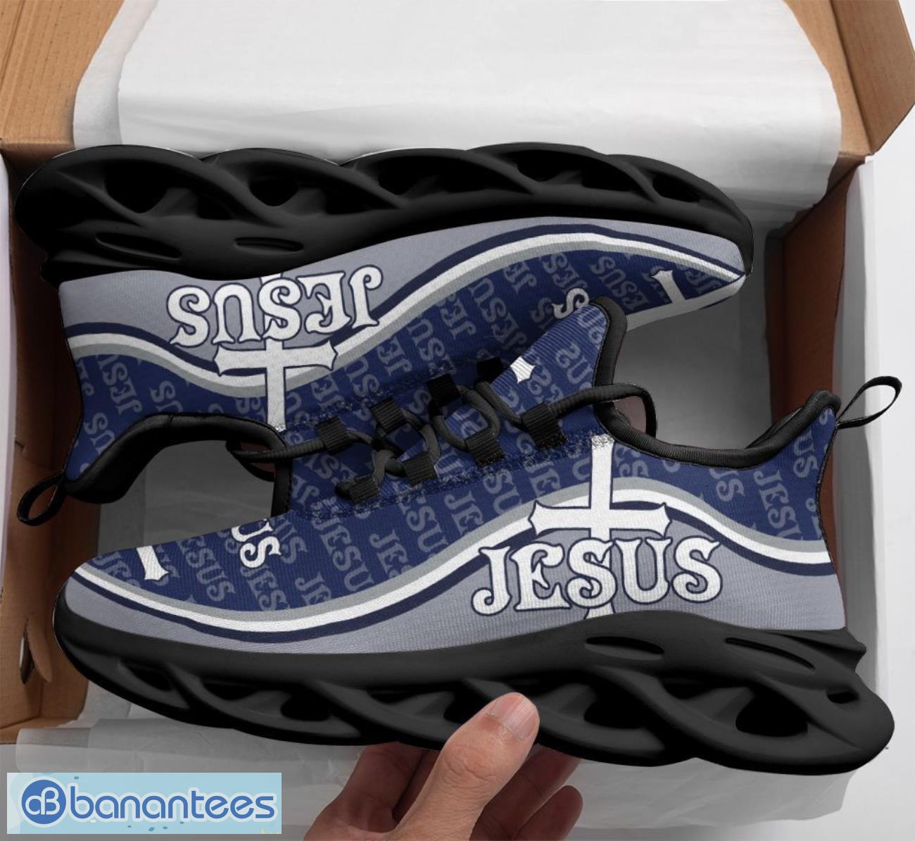 jesus 3d printed max soul shoes running sneakers sport sneakers gift 1 image Jesus 3D Printed Max Soul Shoes Running Sneakers Sport Sneakers Gift Product Photo 2