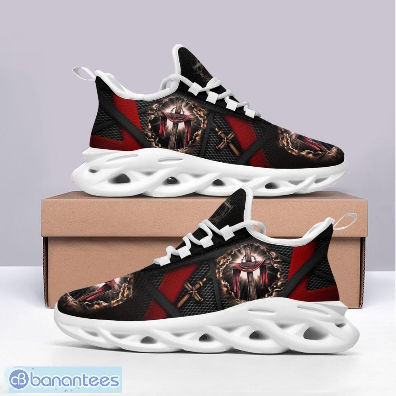 jesus clunky max soul shoes running sneakers amazing shoes image Jesus Clunky Max Soul Shoes Running Sneakers Amazing Shoes Product Photo 1
