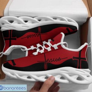 Jesus Clunky Max Soul Shoes Running Sneakers Black Red Product Photo 1