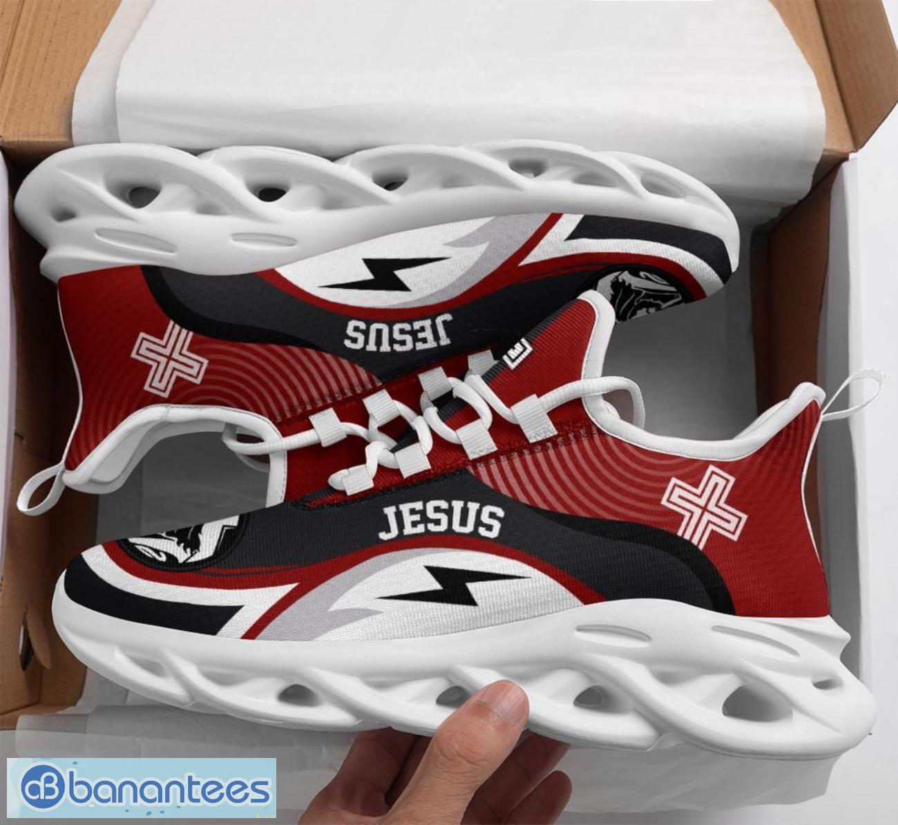 jesus clunky max soul shoes running sneakers sport shoes image Jesus Clunky Max Soul Shoes Running Sneakers Sport Shoes Product Photo 1