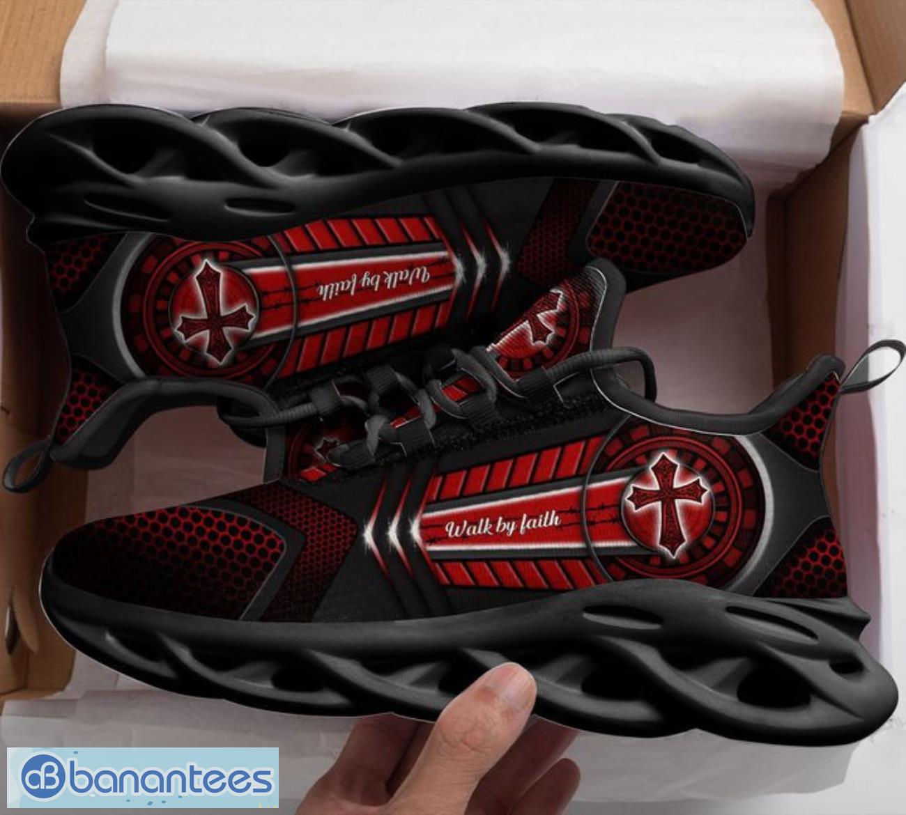 jesus cross walk by faith max soul shoes running sneakers sport sneakers gift 1 image Jesus Cross Walk By Faith Max Soul Shoes Running Sneakers Sport Sneakers Gift Product Photo 2