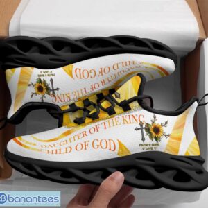 Jesus Daughter Of The King White Yellow Max Soul Shoes Running Sneakers Sport Sneakers Gift Product Photo 2