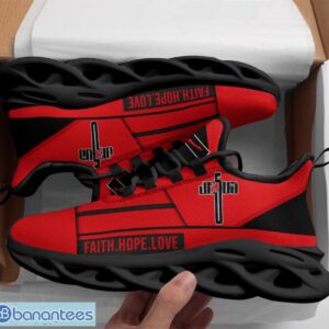 Jesus Faith Hope Love Max Soul Shoes Running Sneakers Sport Sneakers Gift Red Product Photo 1